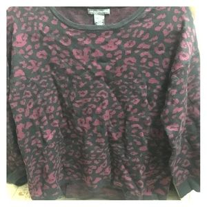 NWT Chelsea & Theodore Cheetah Print Sweater Large